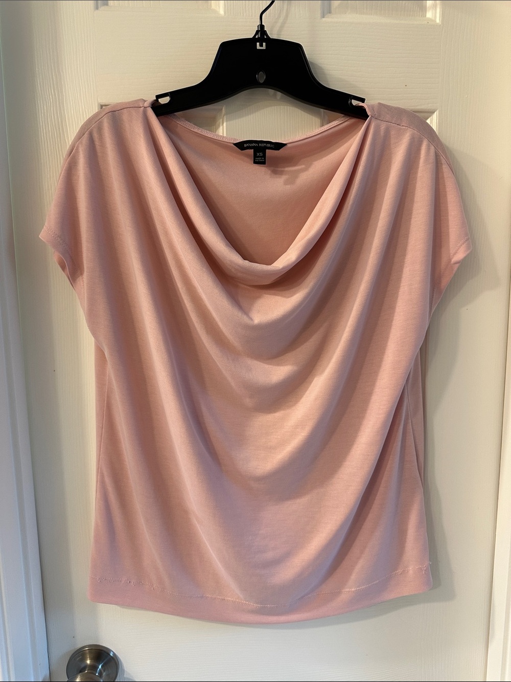Soft Pink Cowl Neck Top